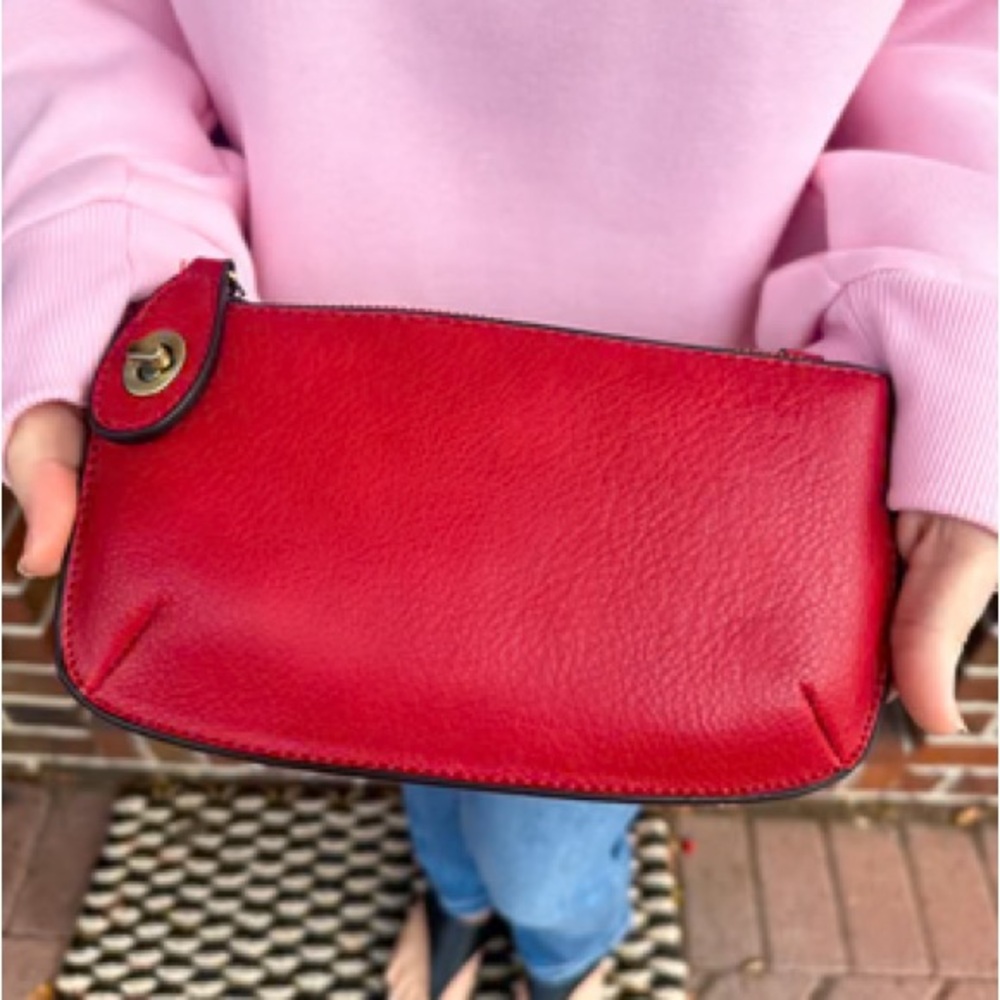 Joy Susan Vibrant Red Clutch